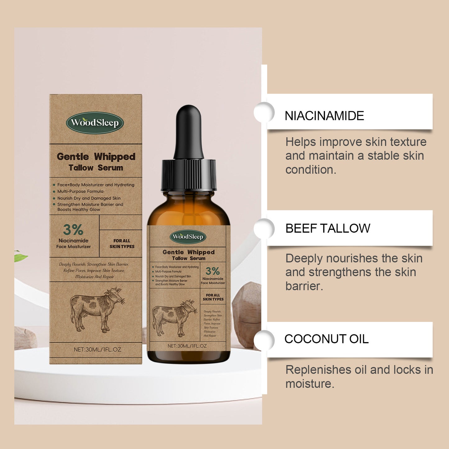 Whipped Beef Tallow Serum