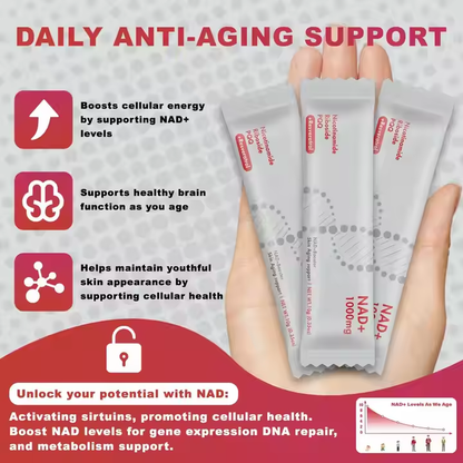 NAD+ Liquid Supplement With Collagen Immune System Support