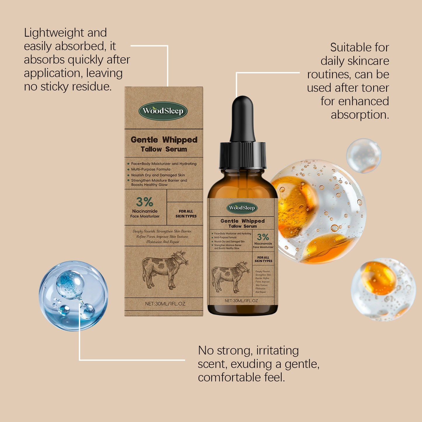 Whipped Beef Tallow Serum